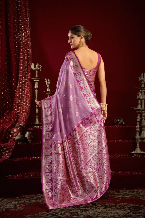 Pink_Modal_Banarasi_Zari_Zhallar_Saree_For_Women