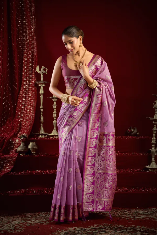 Pink_Modal_Banarasi_Zari_Zhallar_Saree_For_Women