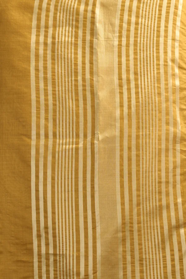 Yellow_Khadi_Cotton_Brocade_Blouse_Zhallar_Saree_For_Women