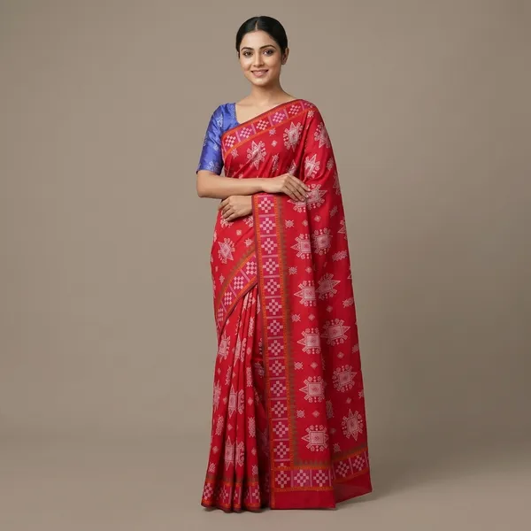 Mau_Banarasi_Cotton_With_Blouse