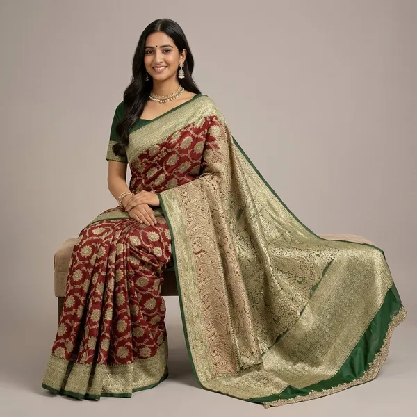 Anchal_Banarasi_Silk_Saree_With_Golden_Zari_Work_For_Women
