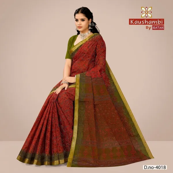 Kausambi_Agnesh_Border_With_Blouse_Pure_Cotton