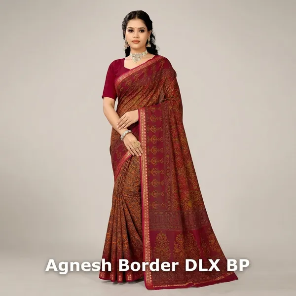 Kausambi_Agnesh_Border_With_Blouse_Pure_Cotton
