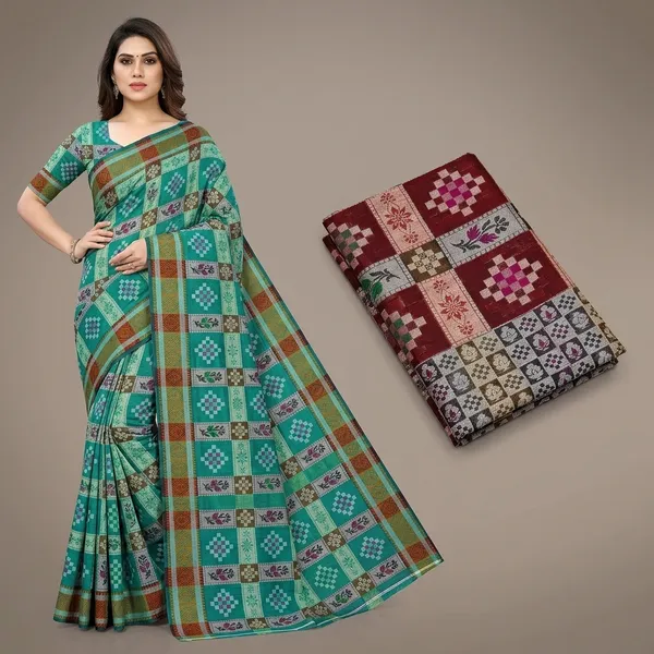 Mau_Banarasi_Cotton_With_Blouse