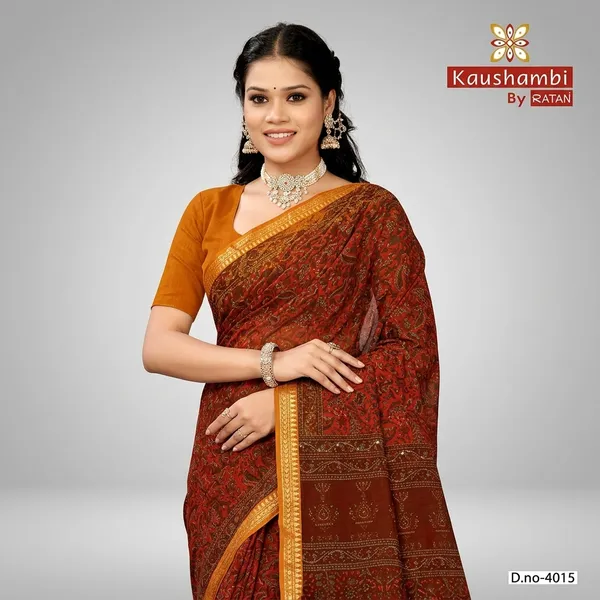 Kausambi_Agnesh_Border_With_Blouse_Pure_Cotton