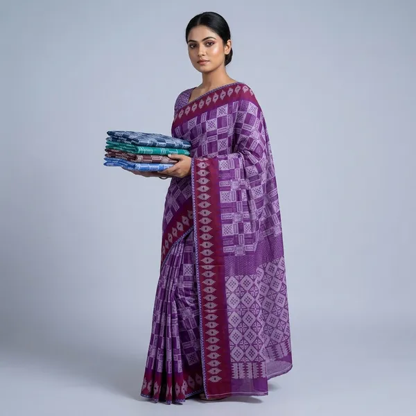 Mau_Banarasi_Cotton_With_Blouse
