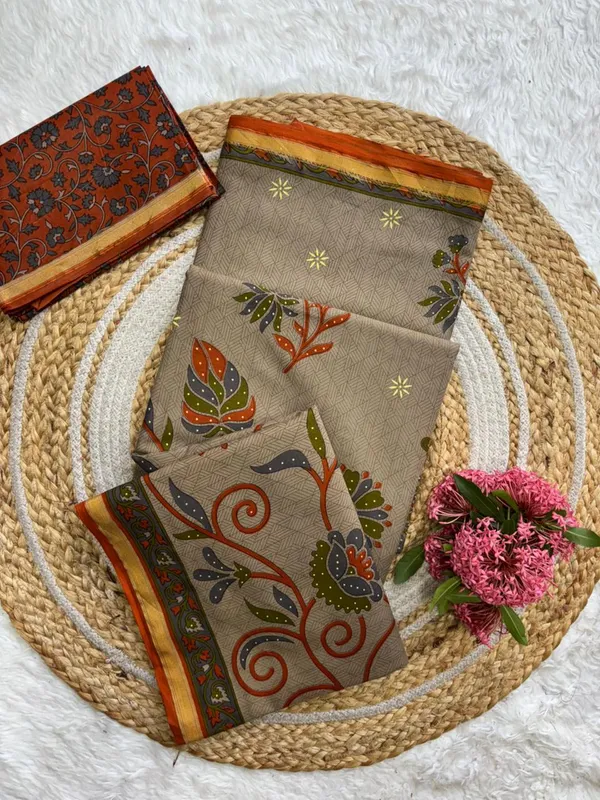 Beige_Cotton_Madhubani_Print_Saree_For_Women