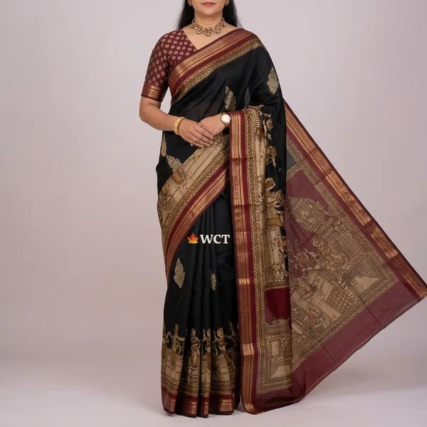 Black_Silk_Gold_Zari_Woven_Traditional_Saree_For_Women