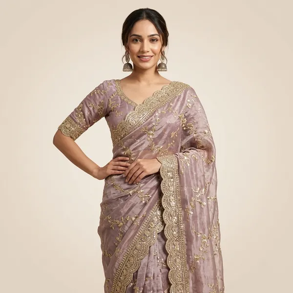 Mauve_Organza_Silk_Embroidered_Sequin_Border_Saree_For_Women