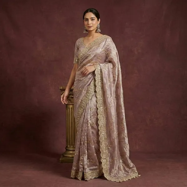 Mauve_Organza_Silk_Embroidered_Sequin_Border_Saree_For_Women