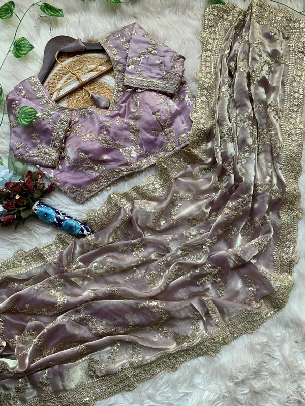 Purple_Organza_Silk_Embroidered_Saree_For_Women