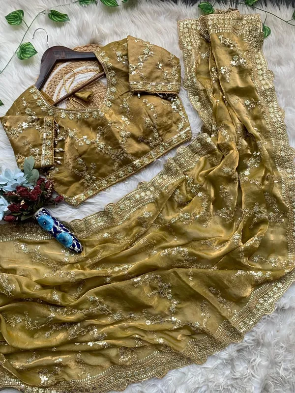 Green_Organza_Silk_Embroidered_Sequin_Saree_For_Women