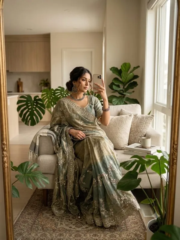 Grey_Organza_Silk_Sequin_Embellished_Saree_For_Women