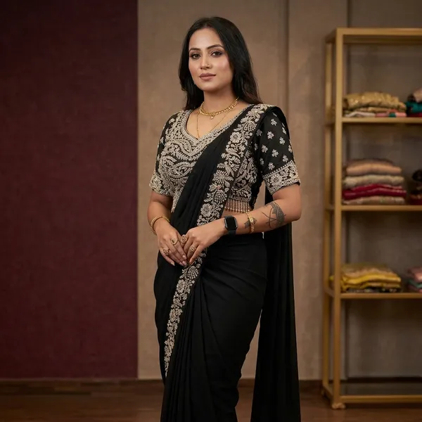 Black_Heavy_Crepe_Embroidered_Sequin_Work_Saree_For_Women