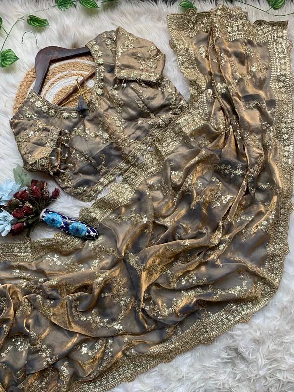 Grey_Organza_Silk_Sequin_Embellished_Saree_For_Women