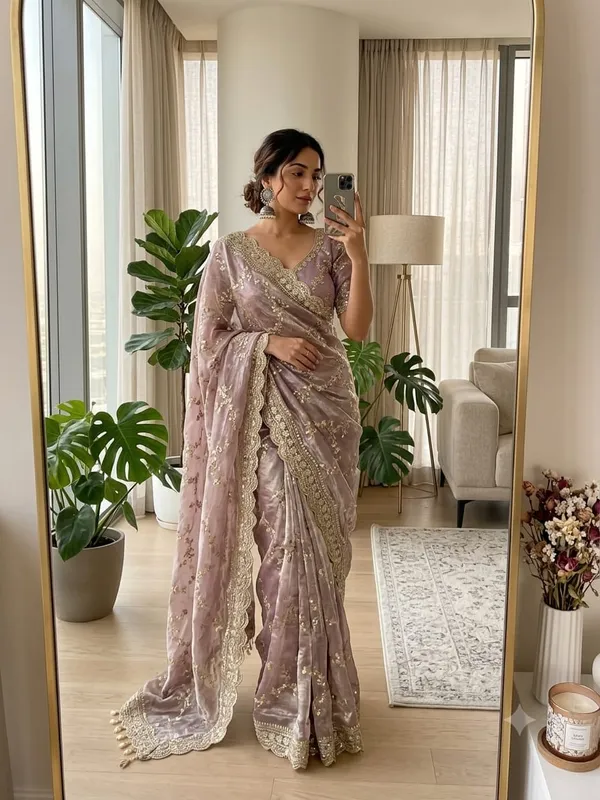Mauve_Organza_Silk_Embroidered_Sequin_Border_Saree_For_Women