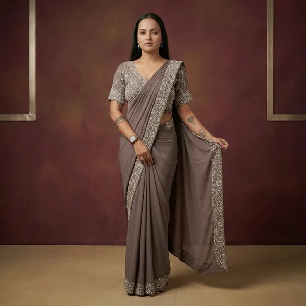 Grey_Heavy_Crepe_Embroidered_Ready_To_Wear_Saree_For_Women