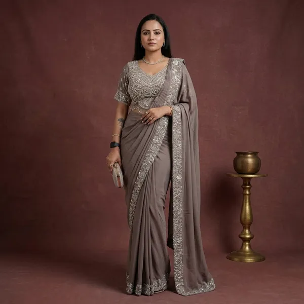 Grey_Heavy_Crepe_Embellished_Ready_To_Wear_Saree_For_Women