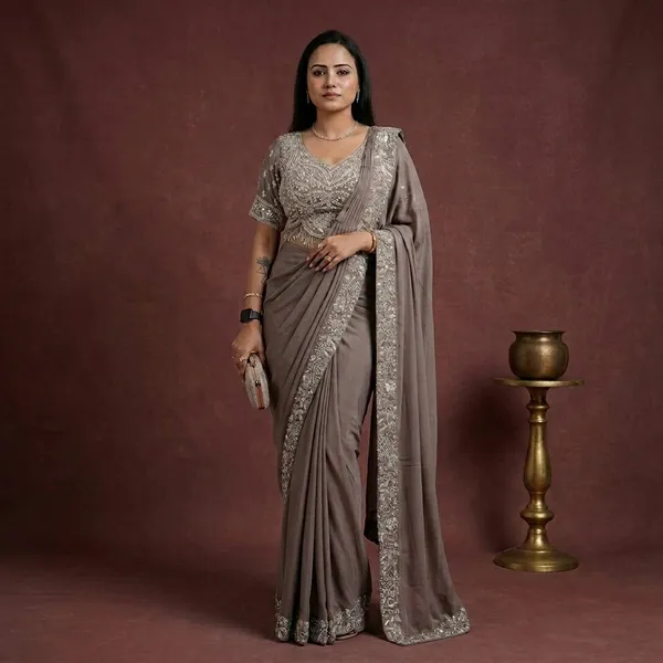 Grey_Heavy_Crepe_Embellished_Ready_To_Wear_Saree_For_Women