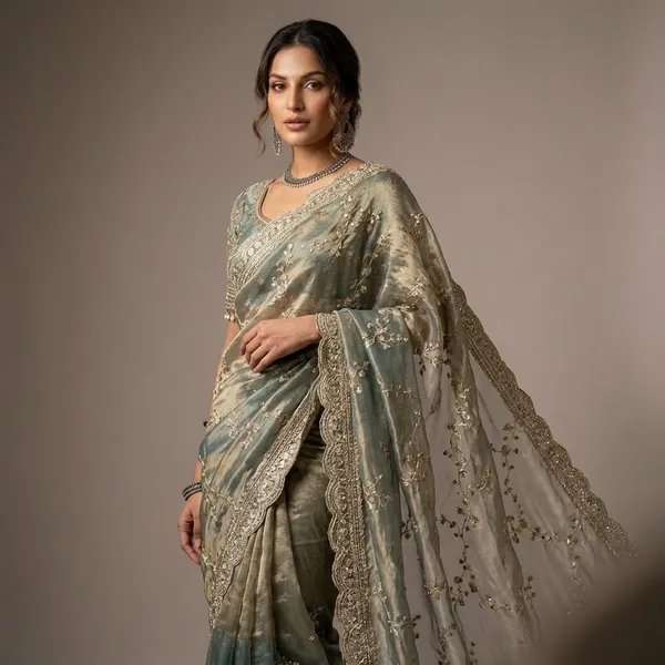 Blue_Organza_Silk_Embroidered_Saree_For_Women