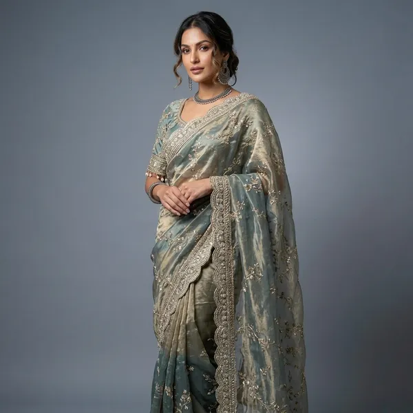 Blue_Organza_Silk_Embroidered_Saree_For_Women
