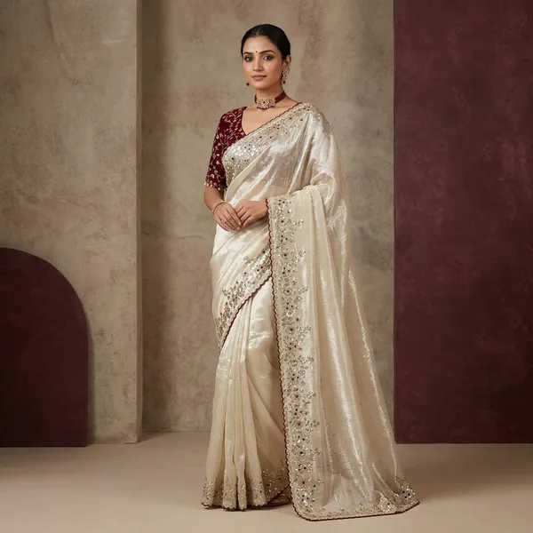 Off_White_Zimu_Cu_Embroidered_Saree_With_Blouse_For_Women