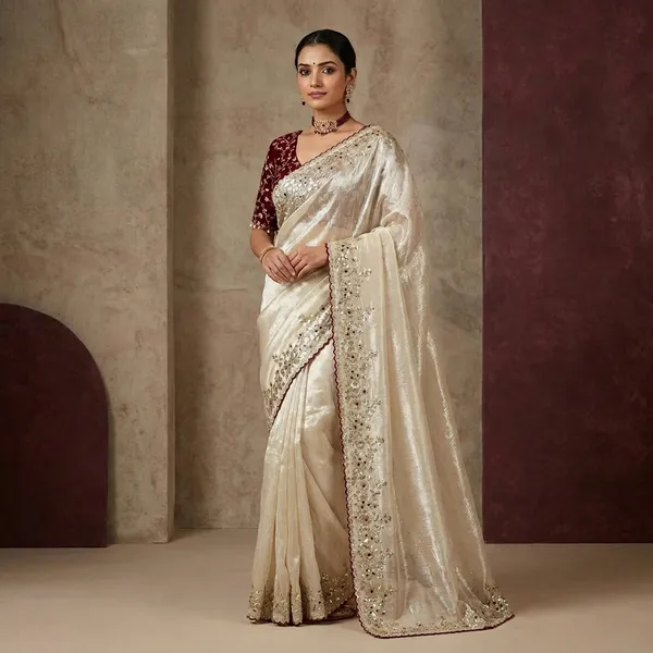 Off_White_Zimu_Cu_Embroidered_Saree_With_Blouse_For_Women