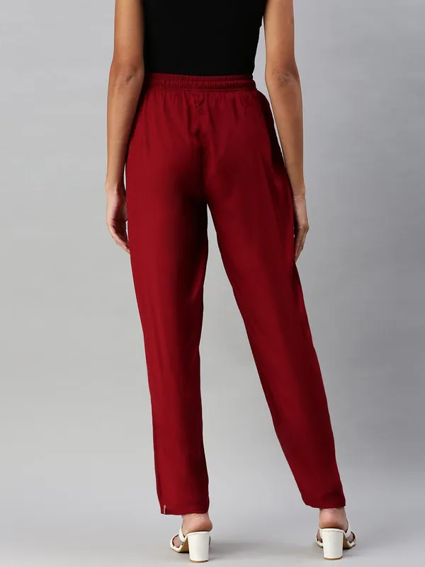 Premium_Rayon_Extra_Comfort_Pant_For_Girls_And_Women_Maroon