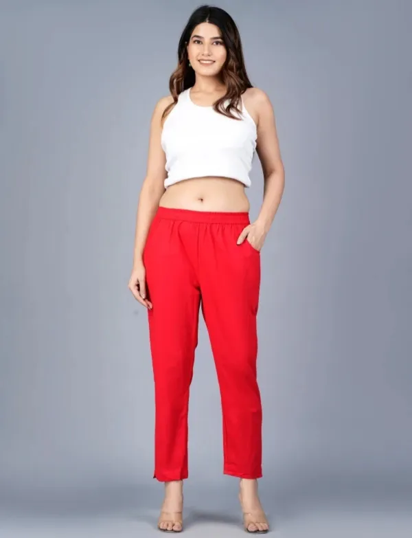 Premium_Rayon_Extra_Comfort_Pant_For_Girls_And_Women_Red