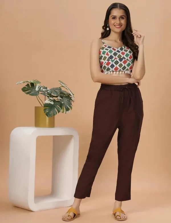 Premium_Rayon_Extra_Comfort_Pant_For_Girls_And_Women_Brown