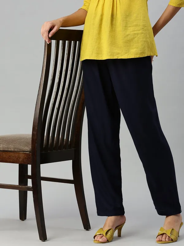 Premium_Rayon_Extra_Comfort_Pant_For_Girls_And_Women_Navy_Blue