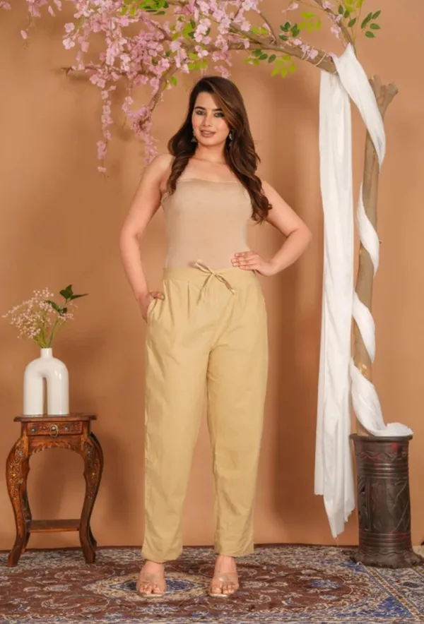 Premium_Rayon_Extra_Comfort_Pant_For_Girls_And_Women_Beige