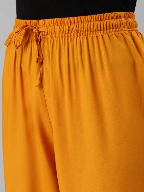 Premium_Rayon_Extra_Comfort_Pant_For_Girls_And_Women_Mustard_Yellow