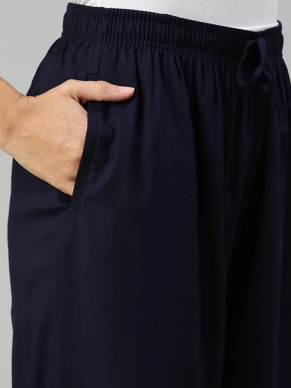 Premium_Rayon_Extra_Comfort_Pant_For_Girls_And_Women_Navy_Blue
