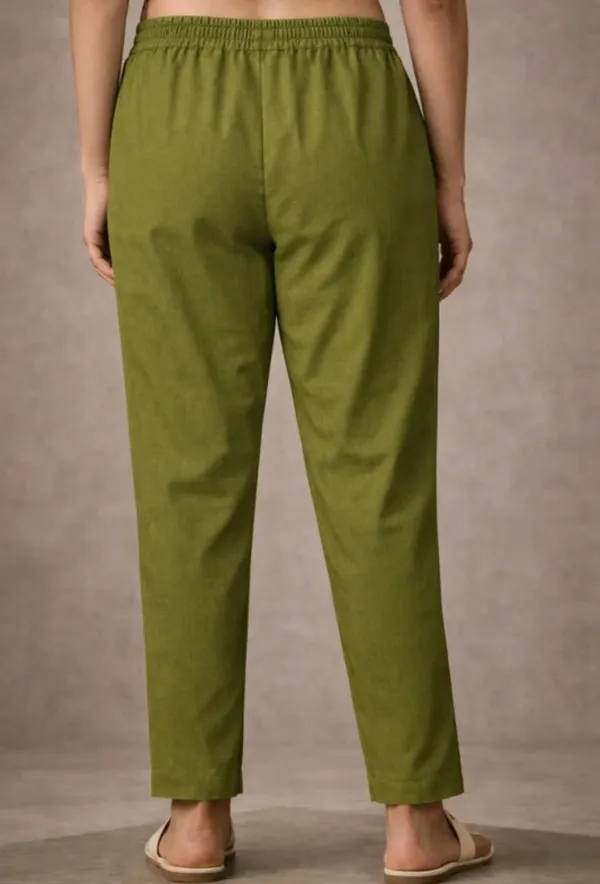 Premium_Rayon_Extra_Comfort_Pant_For_Girls_And_Women_Olive_Green