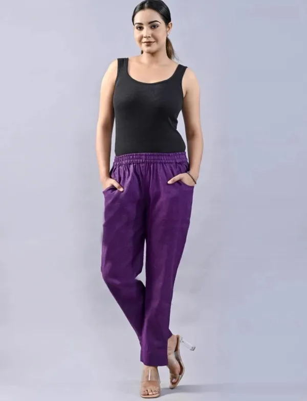 Premium_Rayon_Extra_Comfort_Pant_For_Girls_And_Women_Purple