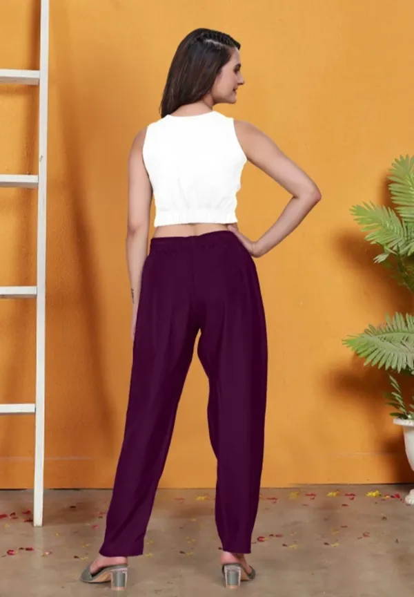 Premium_Rayon_Extra_Comfort_Pant_For_Girls_And_Women_Purple