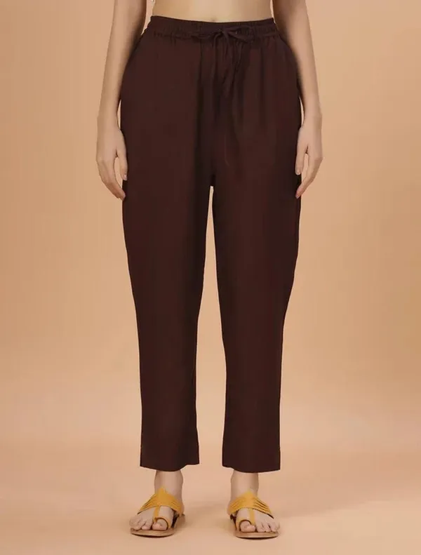 Premium_Rayon_Extra_Comfort_Pant_For_Girls_And_Women_Brown