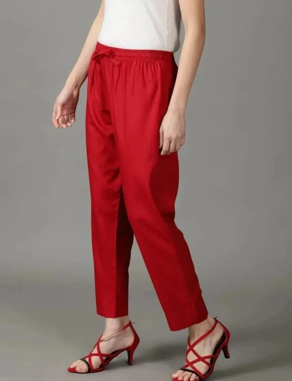Premium_Rayon_Extra_Comfort_Pant_For_Girls_And_Women_Red