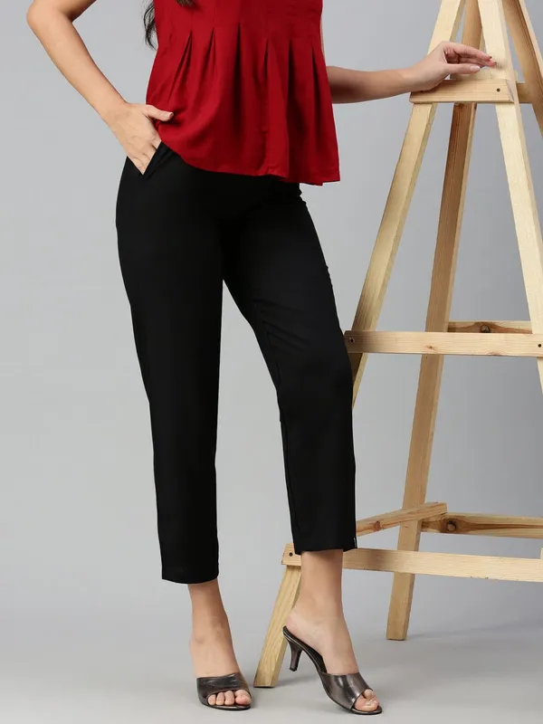 Premium_Rayon_Extra_Comfort_Pant_For_Girls_And_Women_Black