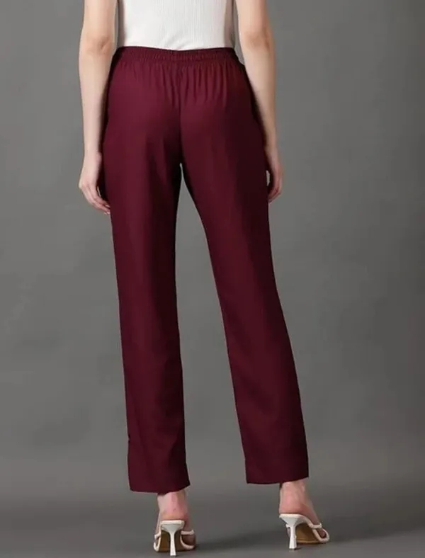 Premium_Rayon_Extra_Comfort_Pant_For_Girls_And_Women_Maroon