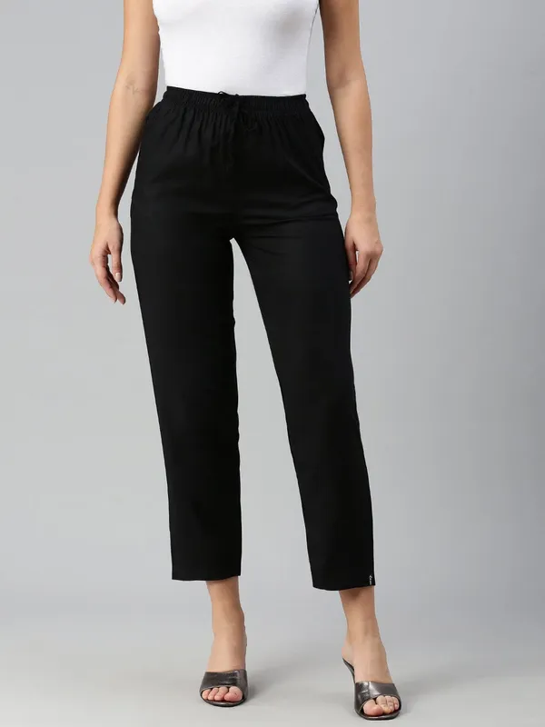Premium_Rayon_Extra_Comfort_Pant_For_Girls_And_Women_Black