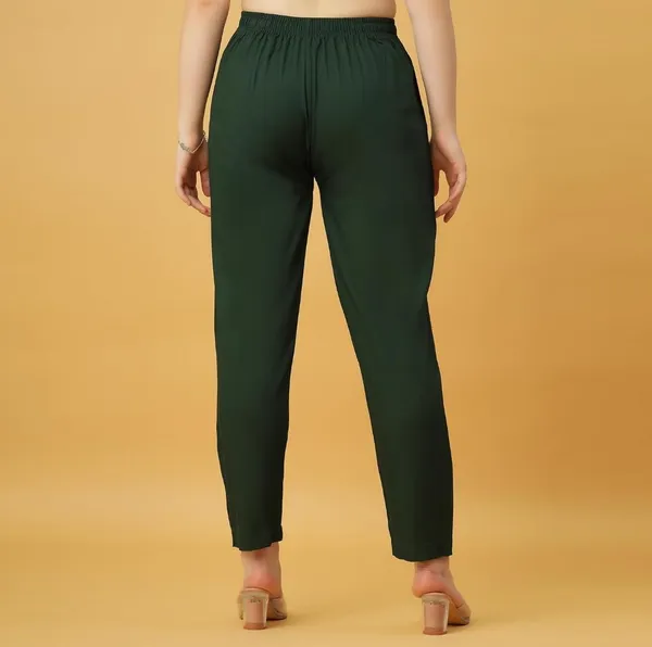 Premium_Rayon_Extra_Comfort_Pant_For_Girls_And_Women_Dark_Green