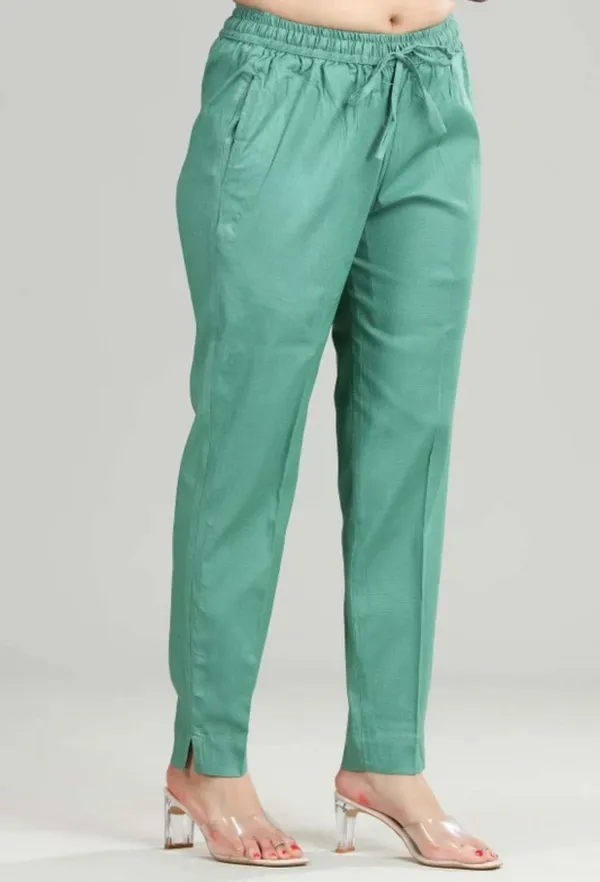 Premium_Rayon_Extra_Comfort_Pant_For_Girls_And_Women_Green