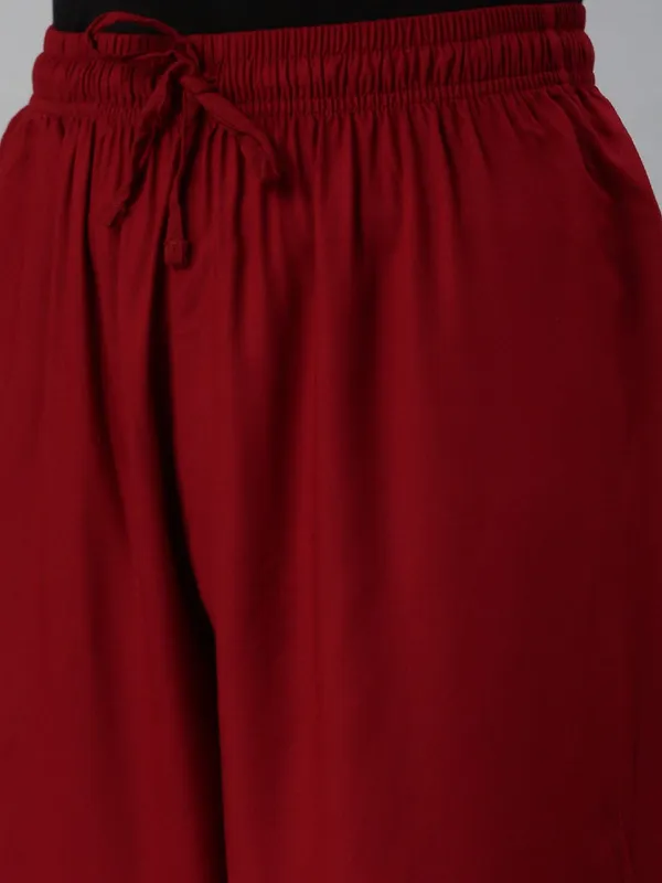 Premium_Rayon_Extra_Comfort_Pant_For_Girls_And_Women_Maroon