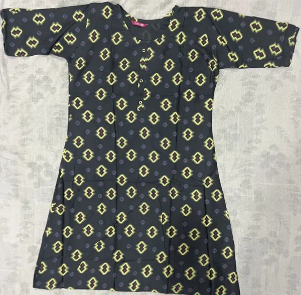 Navy_Blue__Rayon_A-Line_Printed_Ghera_Kurti_For_Women