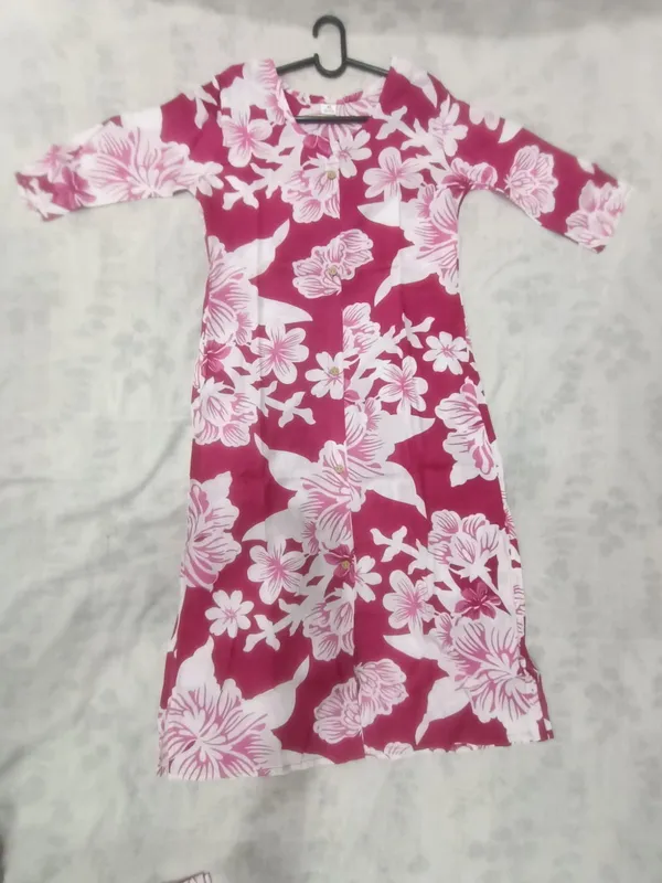 Magenta_Cotton_Printed_Coord_Set_For_Women