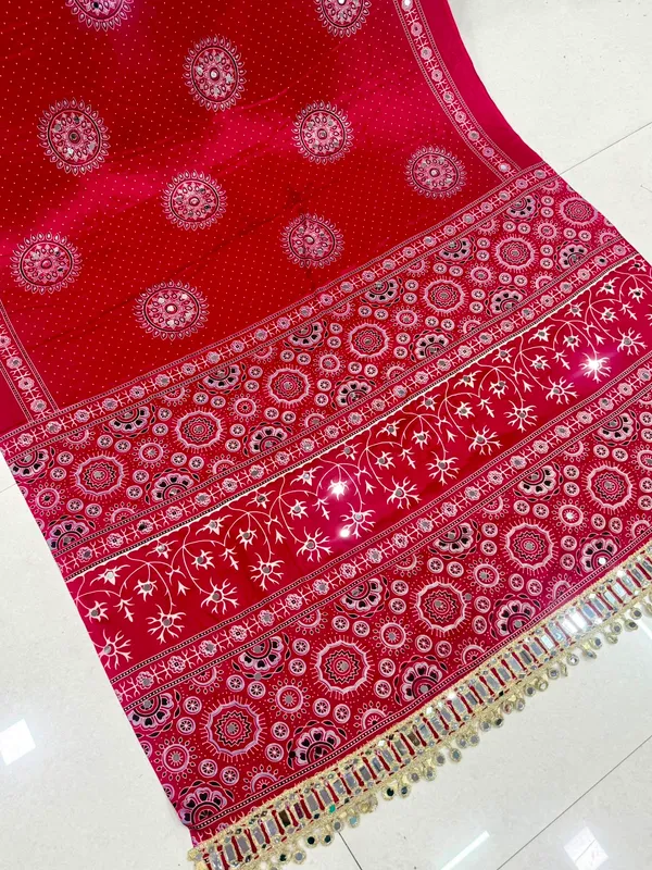AJRAKH_pure_Gajji_bandhej_Supar_mirror_work