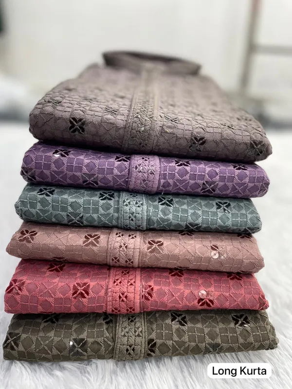 Chikankari_3.0_�_Exclusive_Men's_Long_Kurta_&_Pyjama_Set