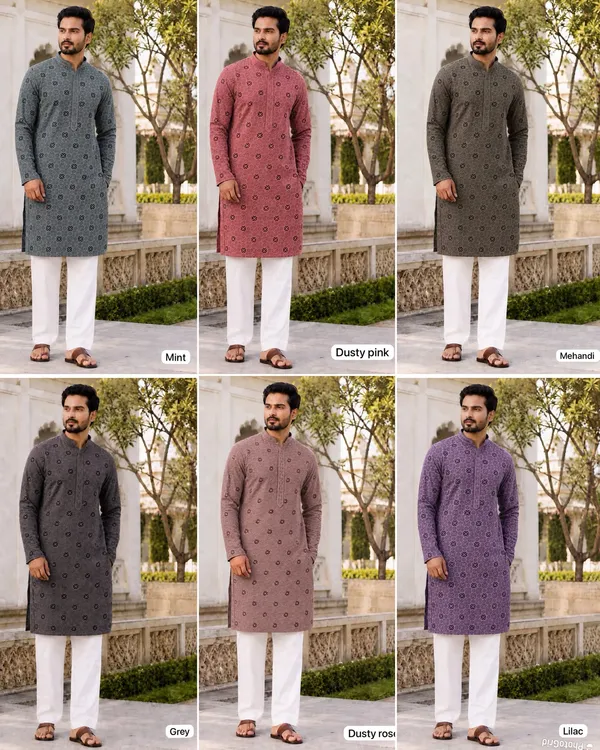 Chikankari_3.0_�_Exclusive_Men's_Long_Kurta_&_Pyjama_Set